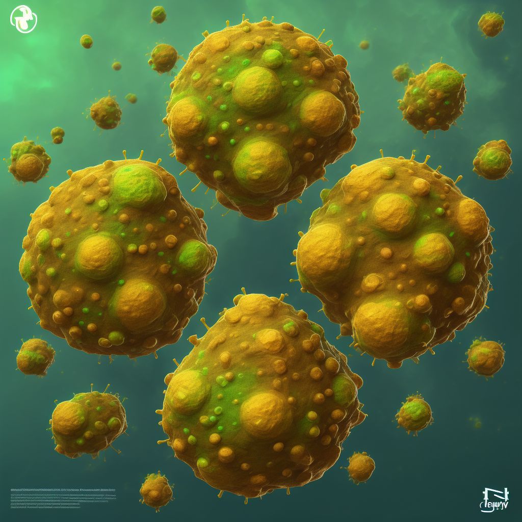 Cutaneous cryptococcosis digital illustration