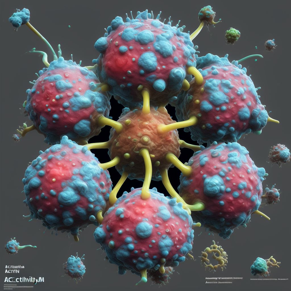 Actinomycetoma digital illustration