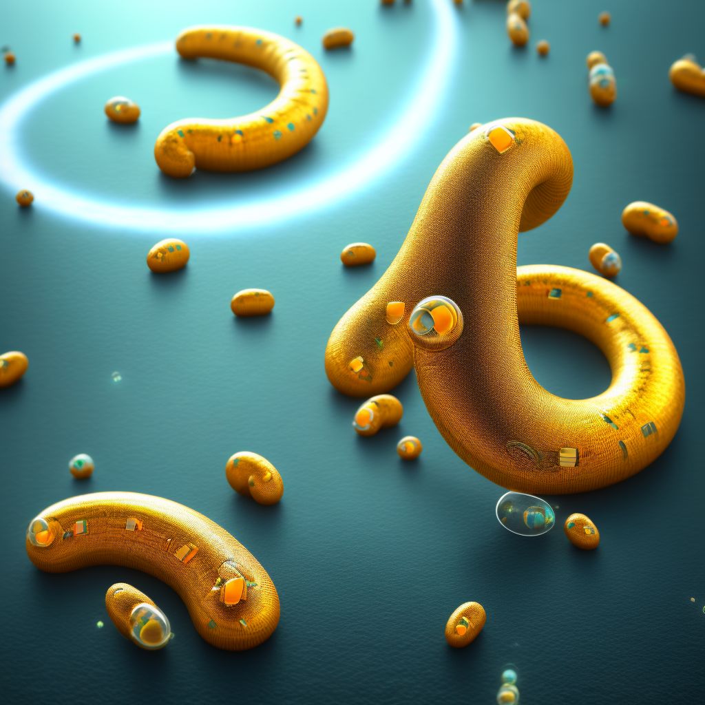 Schistosomiasis, unspecified digital illustration