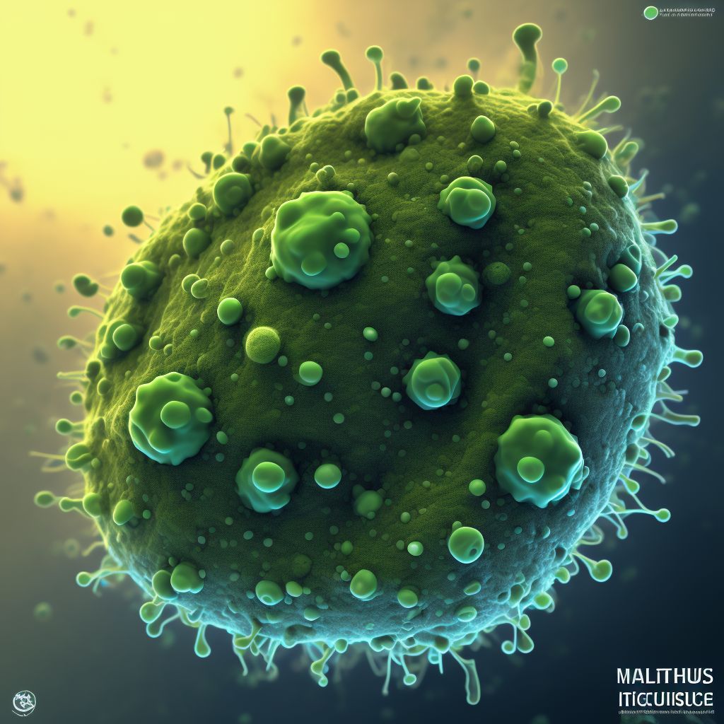 Echinococcus multilocularis infection, multiple sites digital illustration