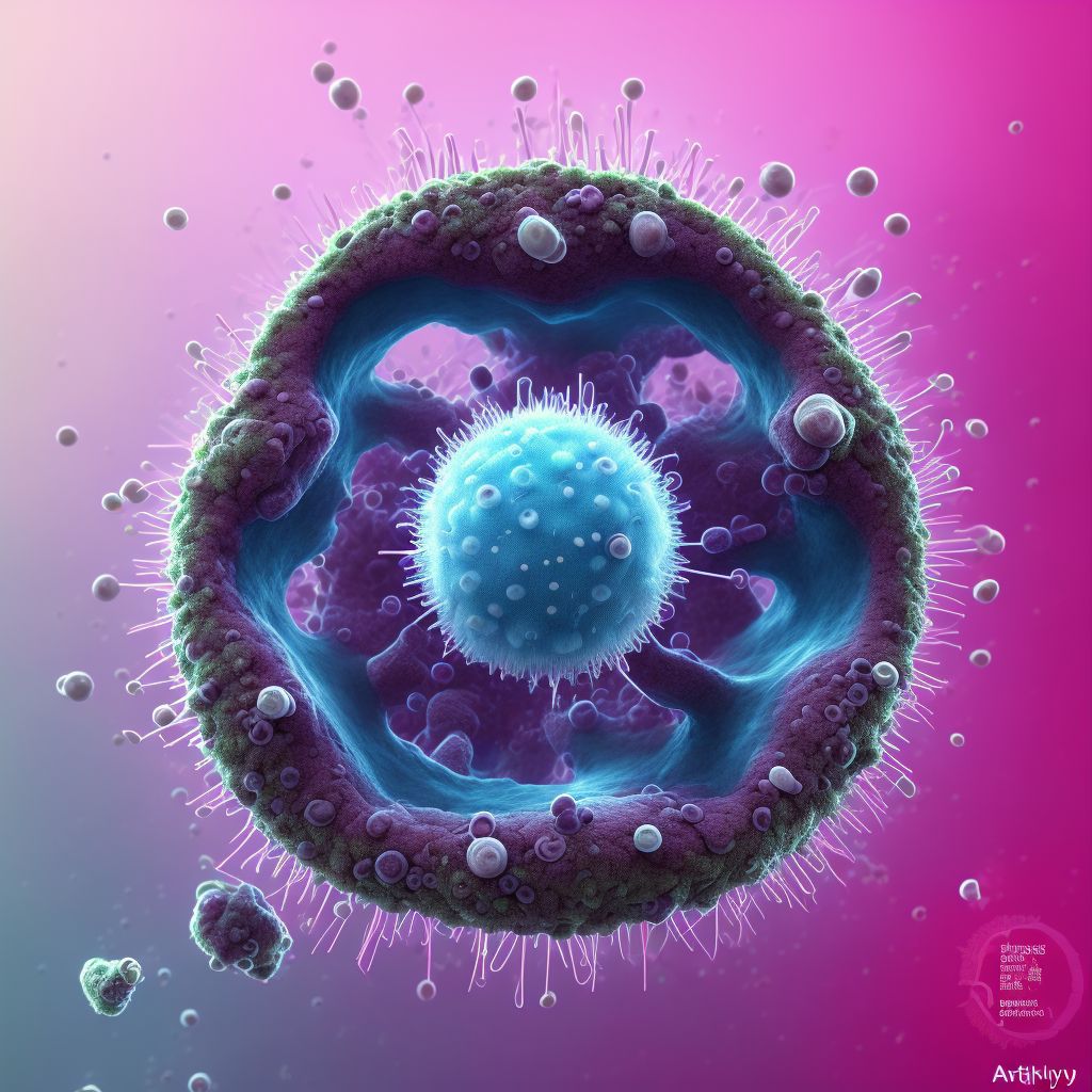 Echinococcus multilocularis infection, other sites digital illustration