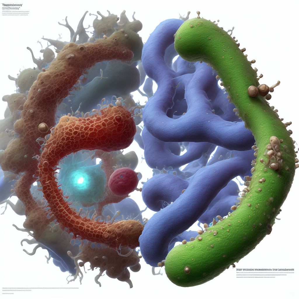 Intestinal capillariasis digital illustration