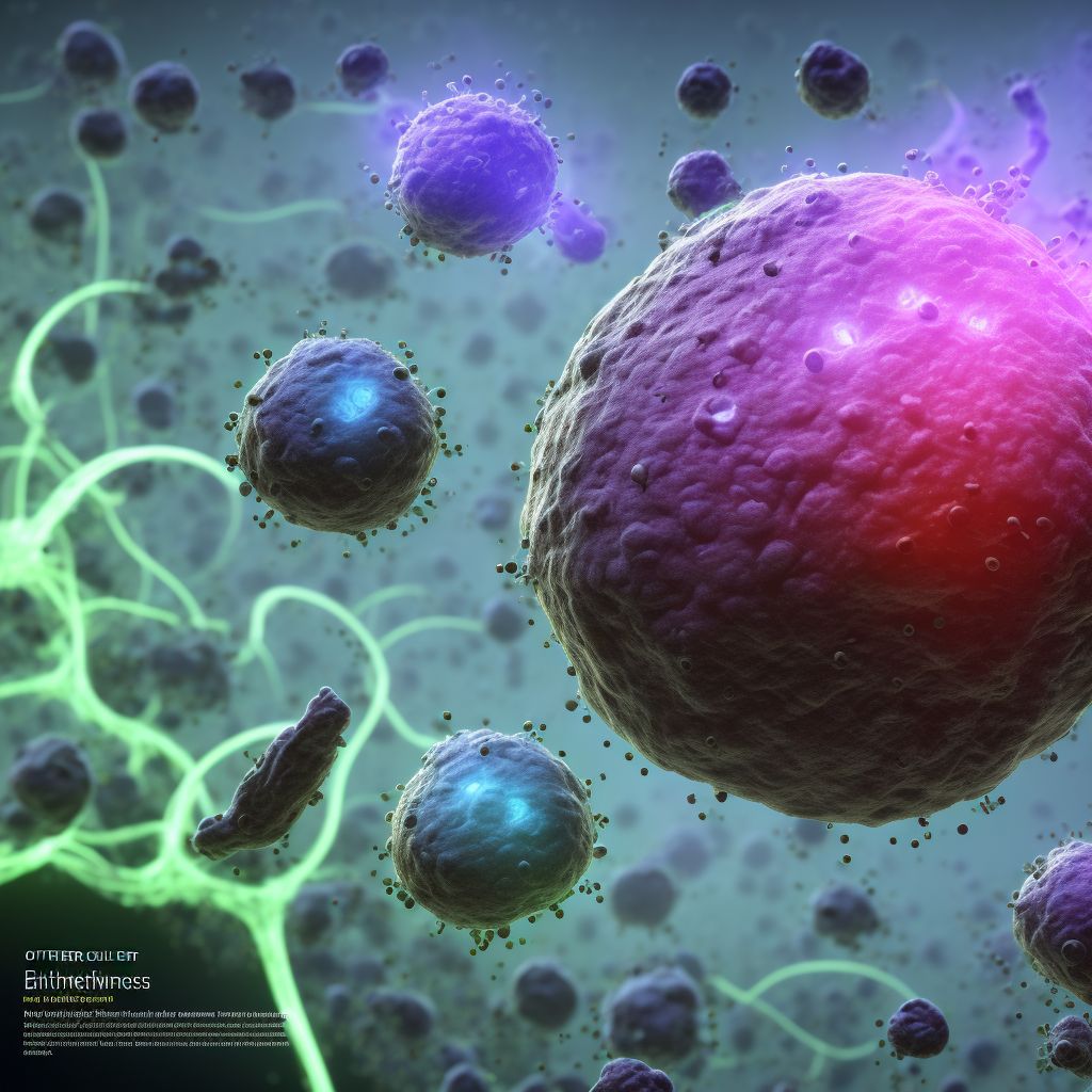 Other Escherichia coli [E. coli] as the cause of diseases classified elsewhere digital illustration