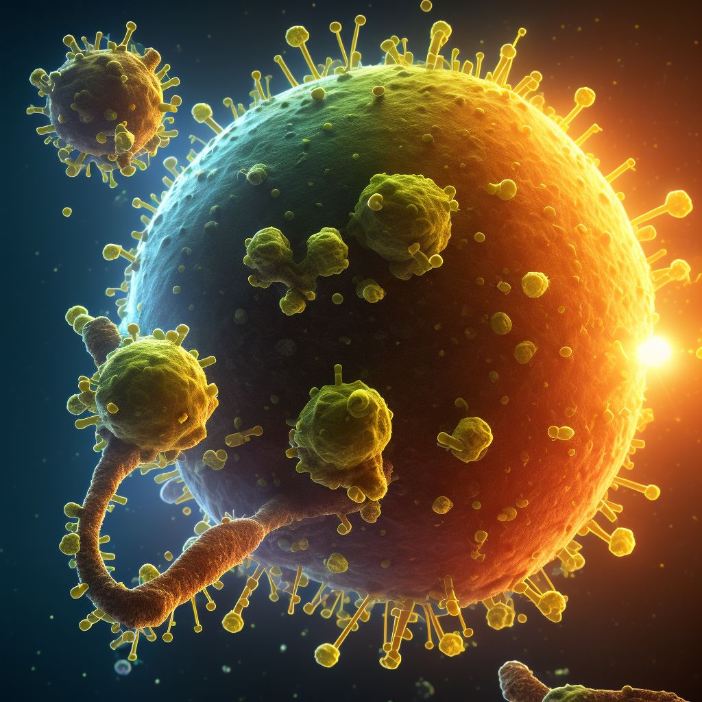 Other coronavirus as the cause of diseases classified elsewhere digital illustration