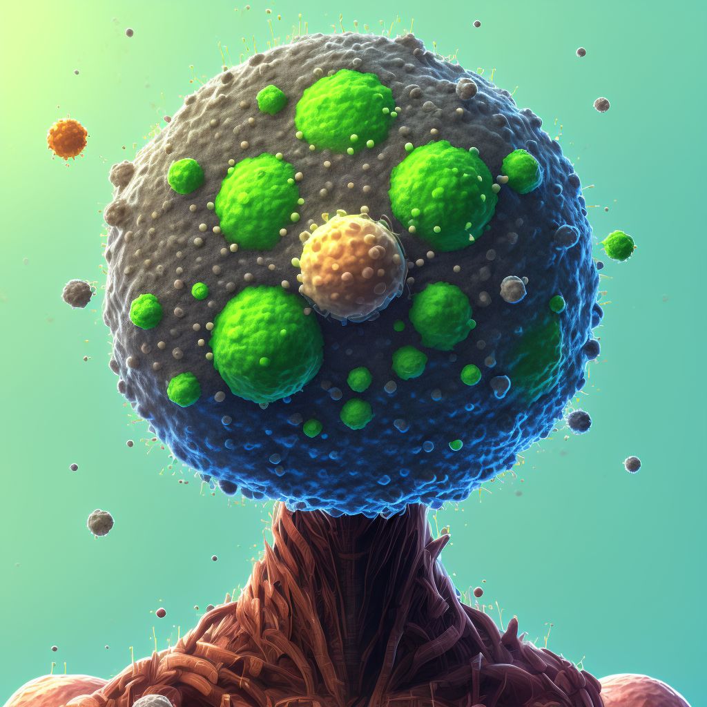 Human T-cell lymphotrophic virus, type I [HTLV-I] as the cause of diseases classified elsewhere digital illustration