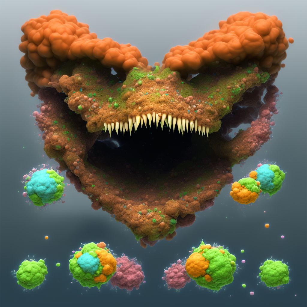 Malignant neoplasm of soft palate digital illustration