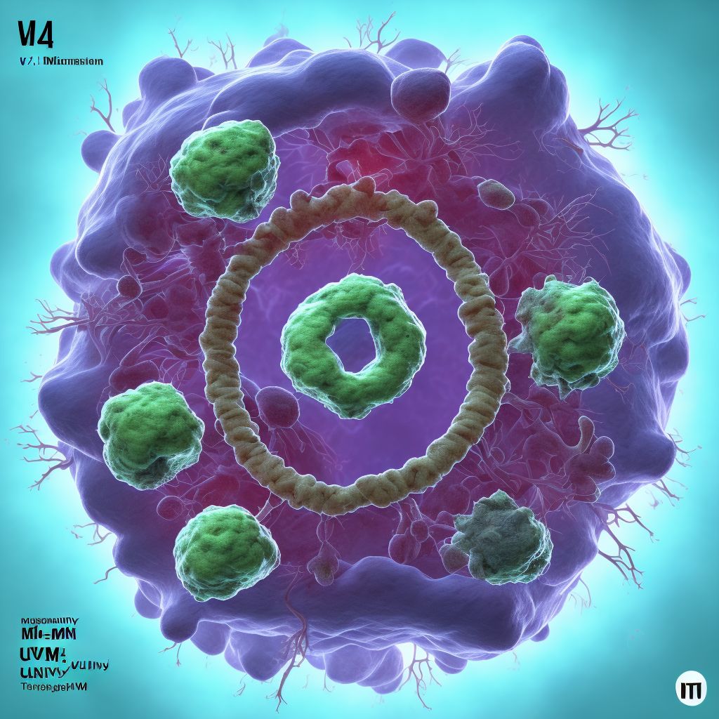 Malignant neoplasm of uvula digital illustration