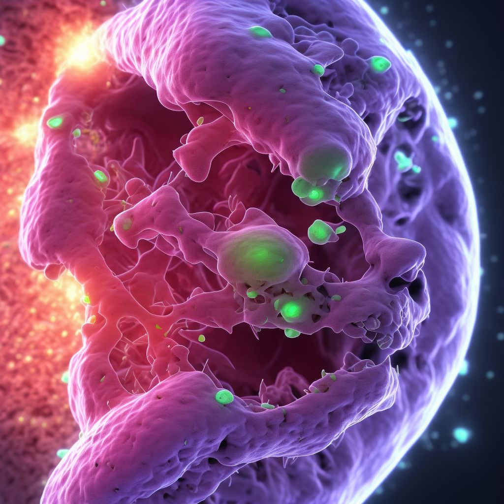 Malignant neoplasm of cheek mucosa digital illustration