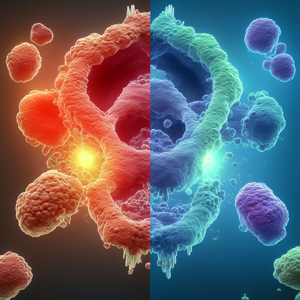 Malignant neoplasm of overlapping sites of other parts of mouth digital illustration