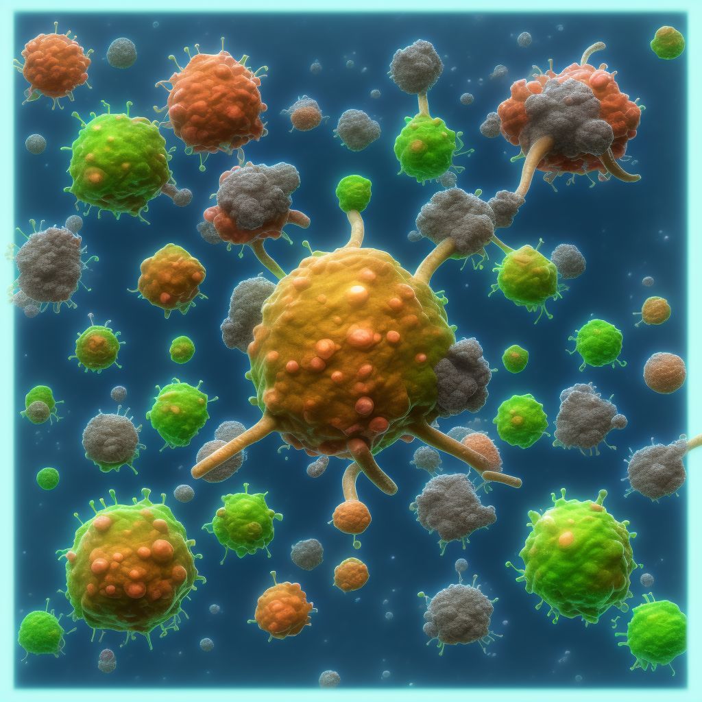 Malignant neoplasm of cardia digital illustration