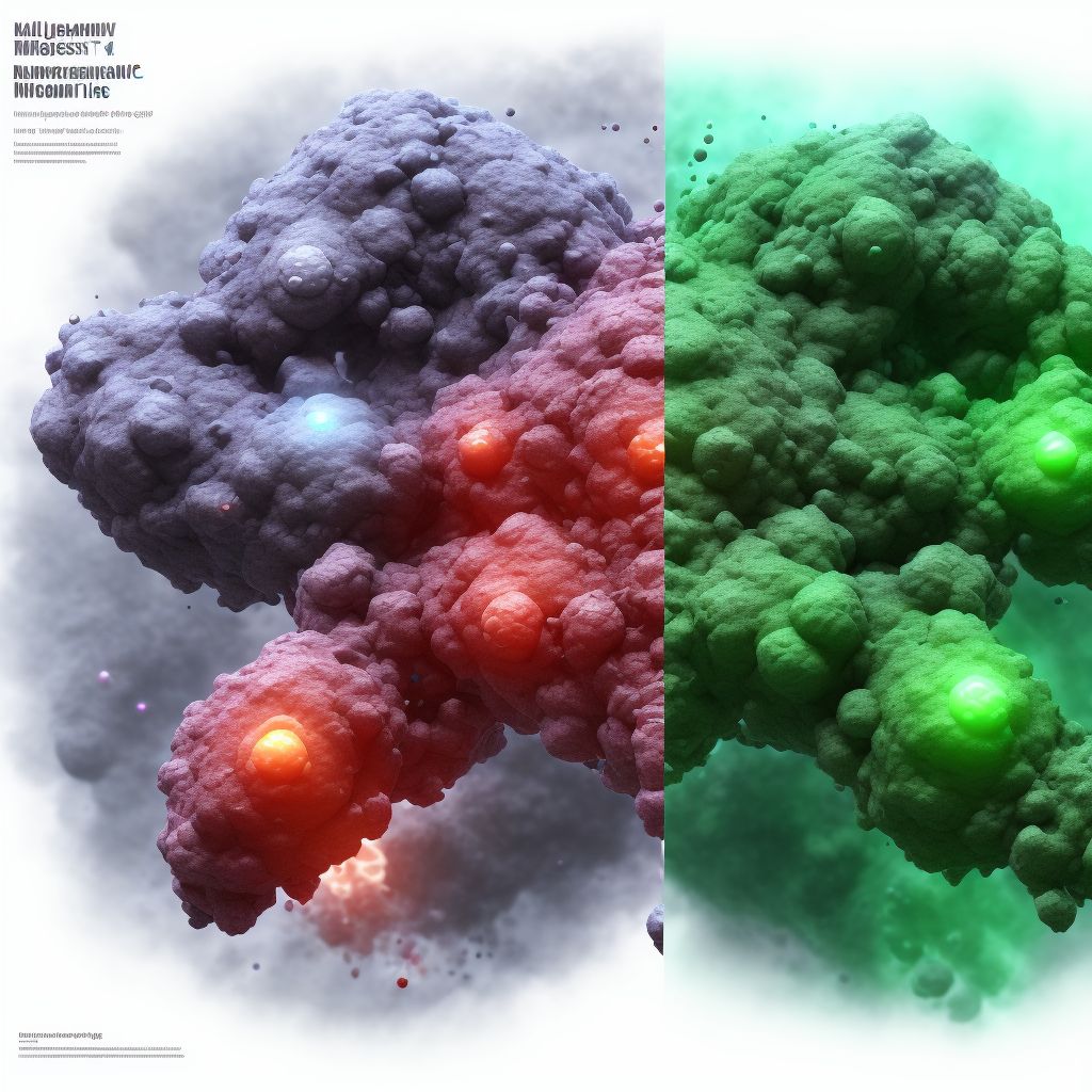 Malignant neoplasm of pancreatic duct digital illustration