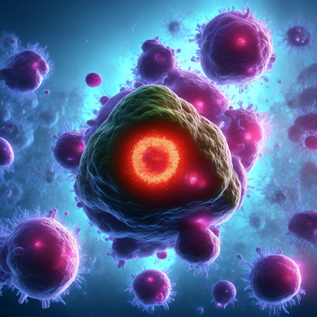 Malignant neoplasm of ill-defined sites within the digestive system digital illustration