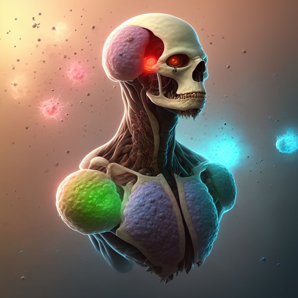 Malignant neoplasm of ethmoidal sinus digital illustration