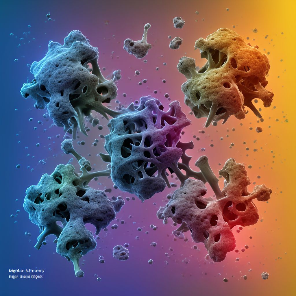 Malignant neoplasm of unspecified bones and articular cartilage of unspecified limb digital illustration