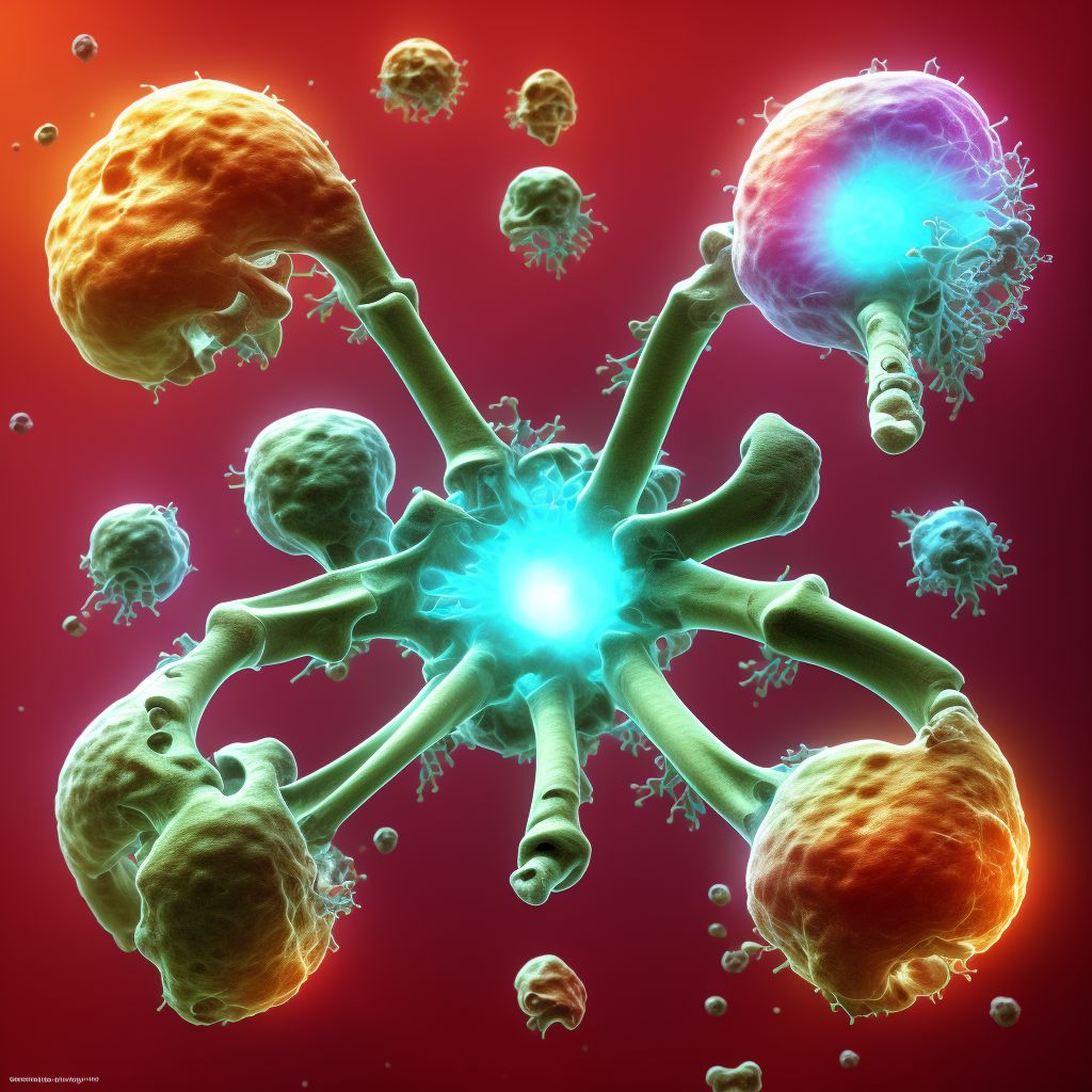 Malignant neoplasm of pelvic bones, sacrum and coccyx digital illustration