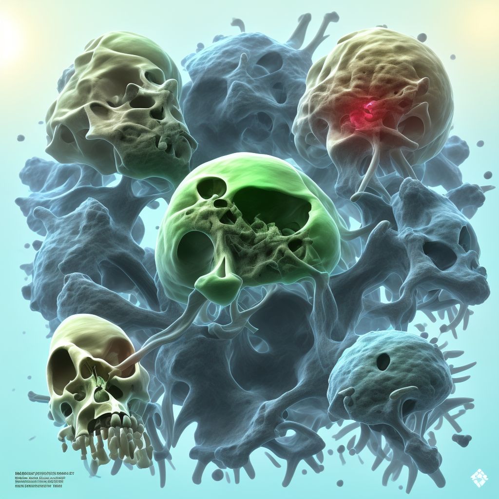 Malignant neoplasm of bone and articular cartilage, unspecified digital illustration