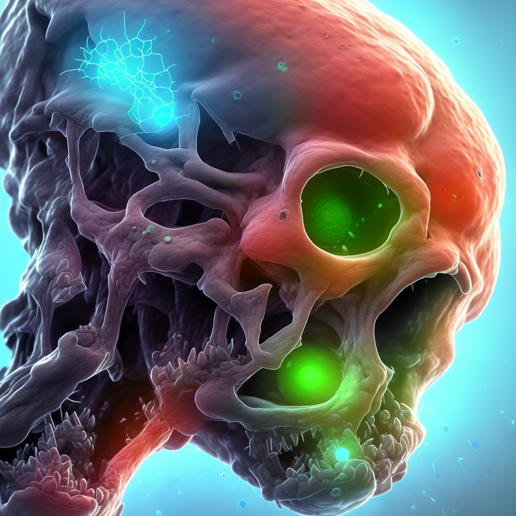 Other specified malignant neoplasm of skin of unspecified ear and external auricular canal digital illustration