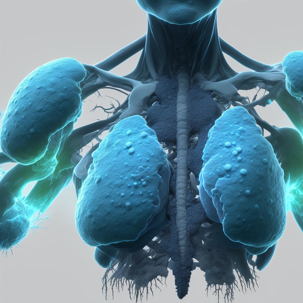 Other specified malignant neoplasm of skin of breast digital illustration