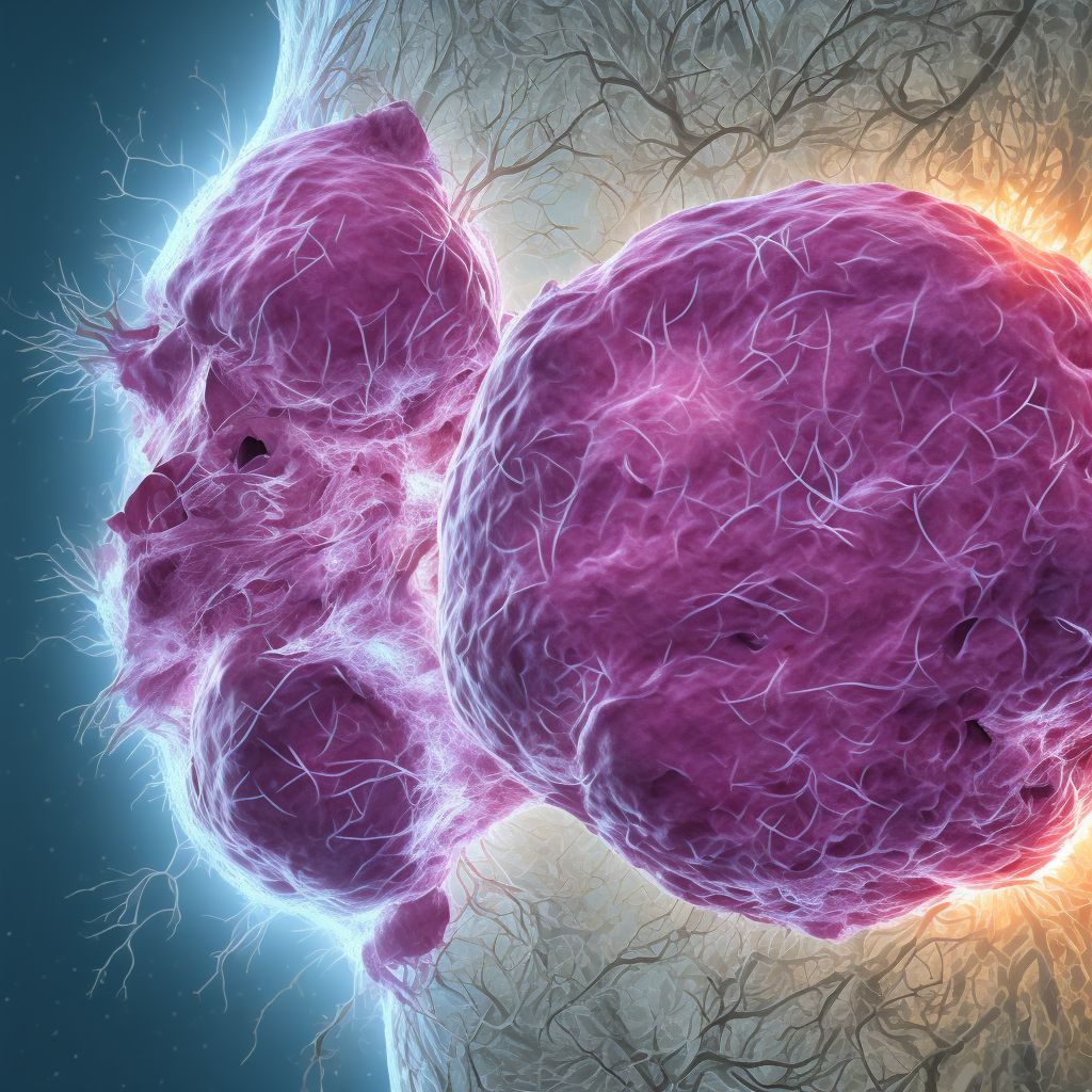 Basal cell carcinoma of skin of unspecified upper limb, including shoulder digital illustration