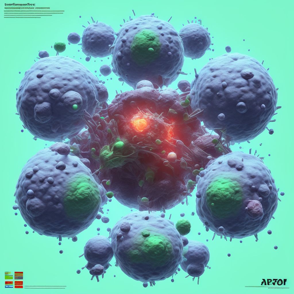 Kaposi's sarcoma of soft tissue digital illustration