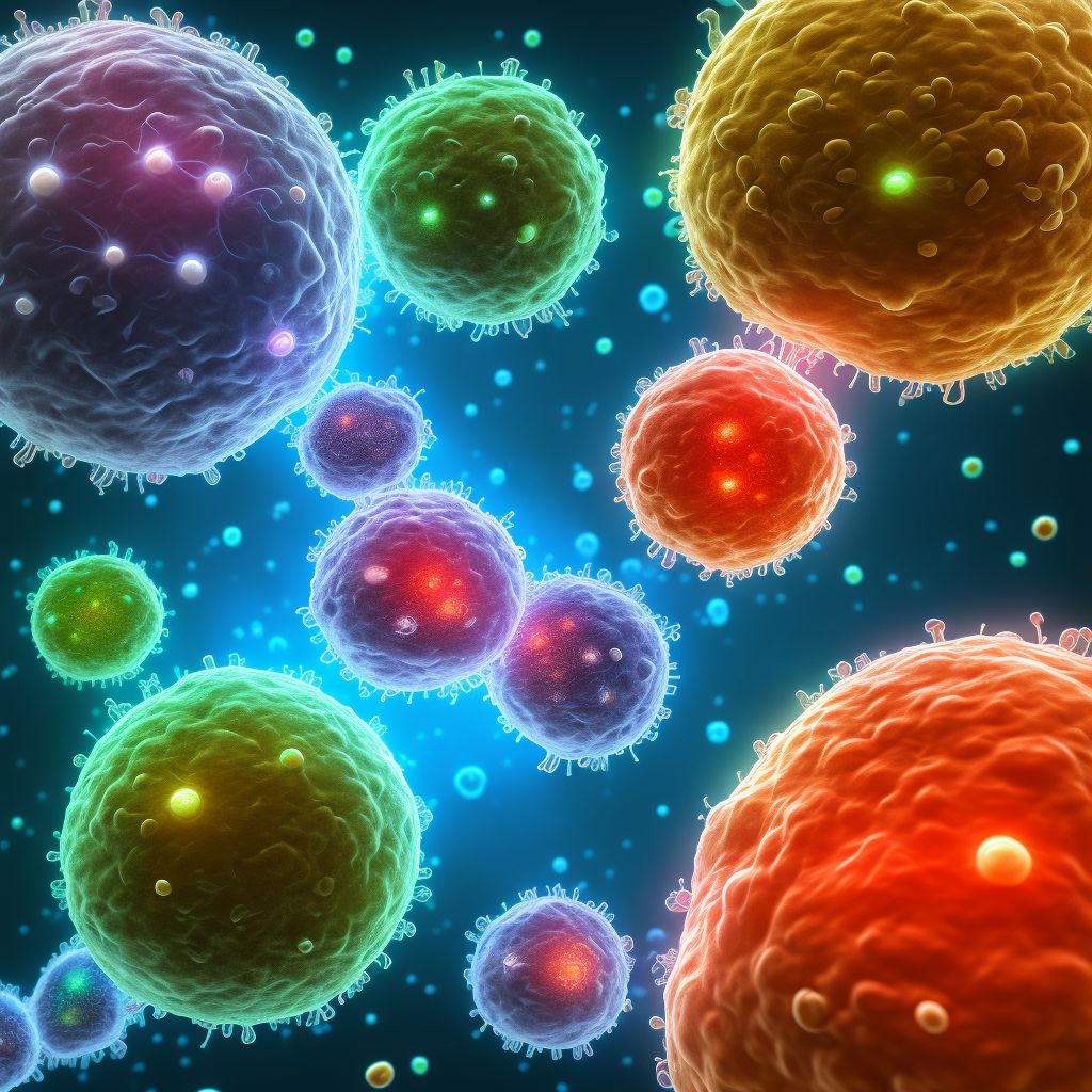 Malignant neoplasm of overlapping sites of peripheral nerves and autonomic nervous system digital illustration