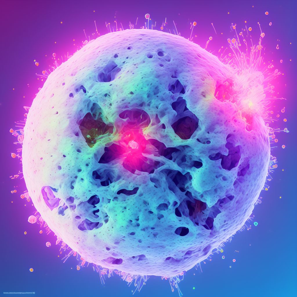 Merkel cell carcinoma of anal skin digital illustration