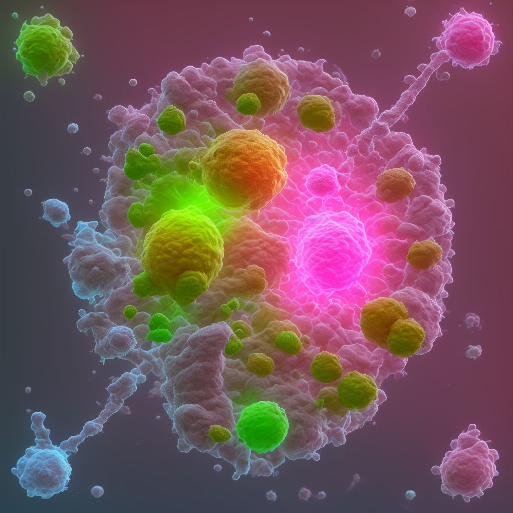 Malignant neoplasm of lower-outer quadrant of unspecified female breast digital illustration