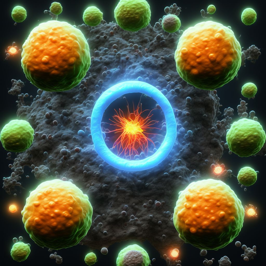 Malignant neoplasm of labium minus digital illustration