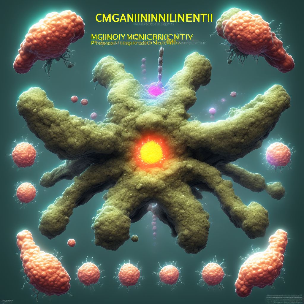 Malignant neoplasm of endocervix digital illustration