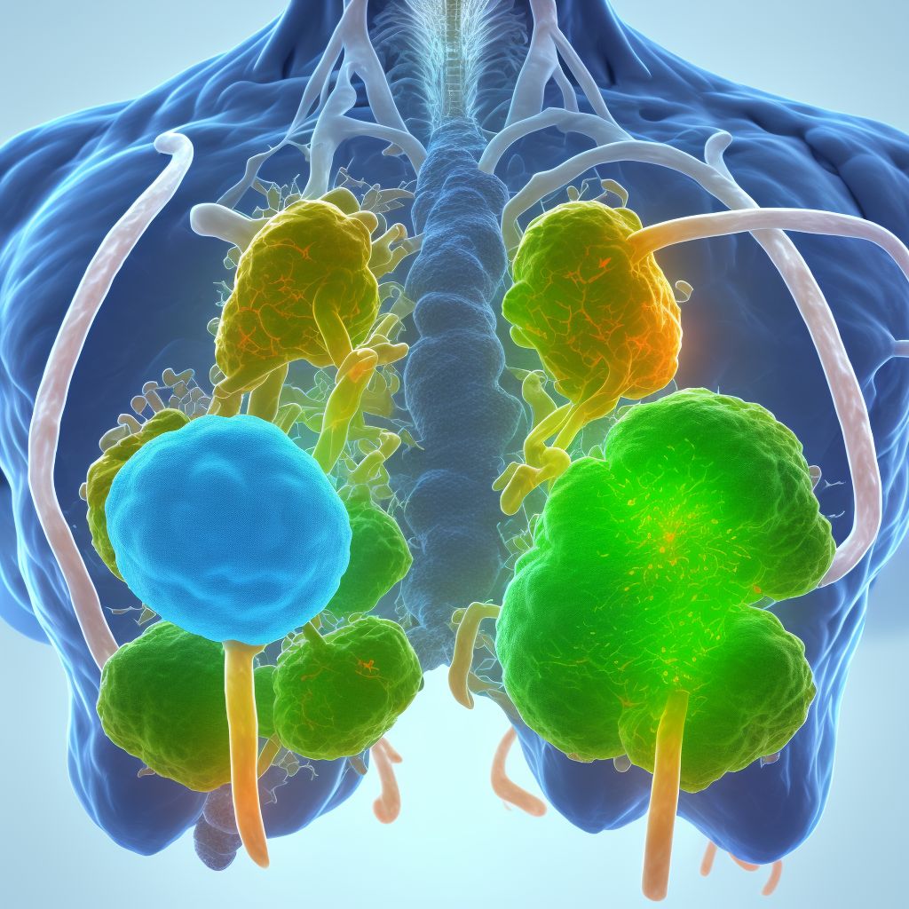 Malignant neoplasm of prostate digital illustration