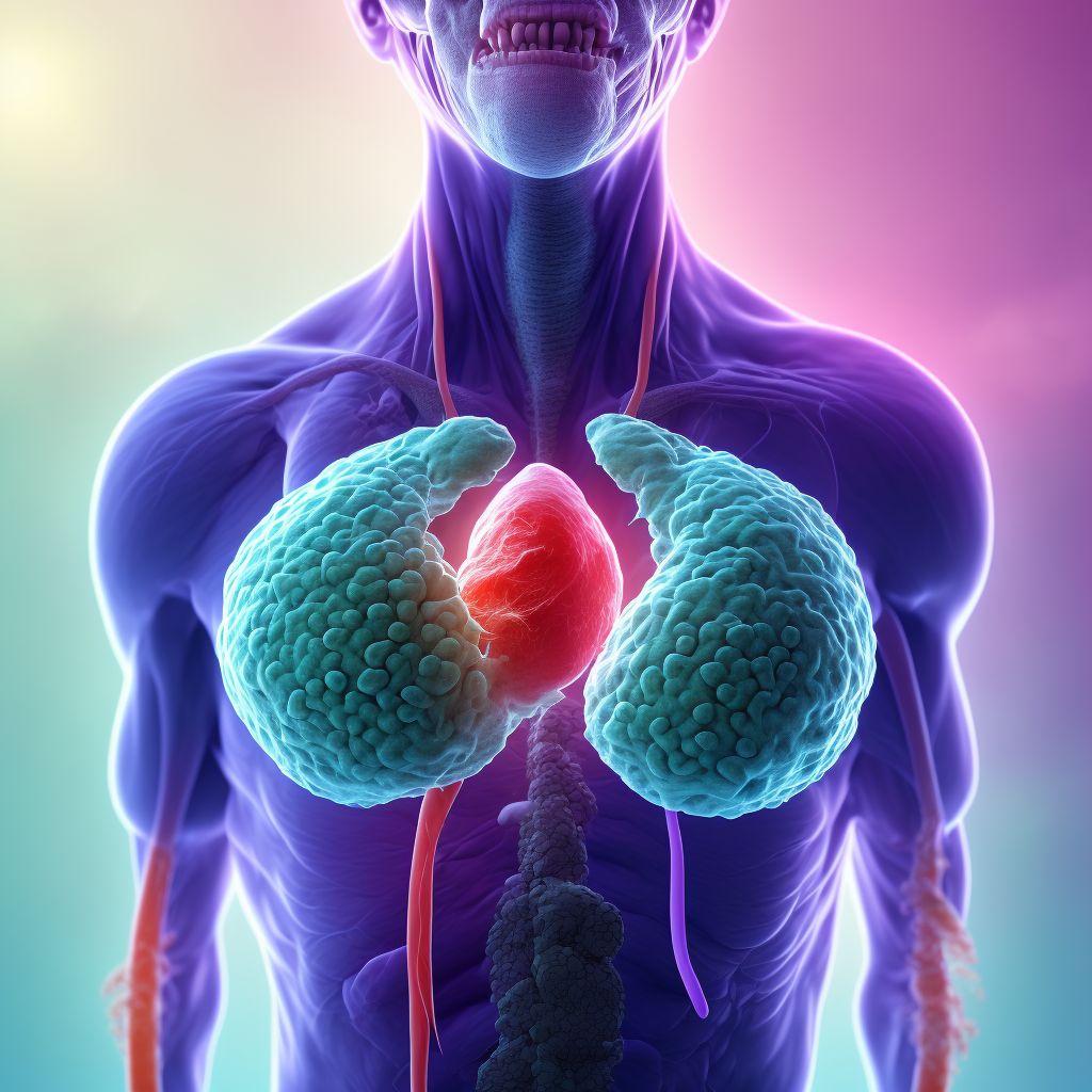 Malignant neoplasm of unspecified spermatic cord digital illustration