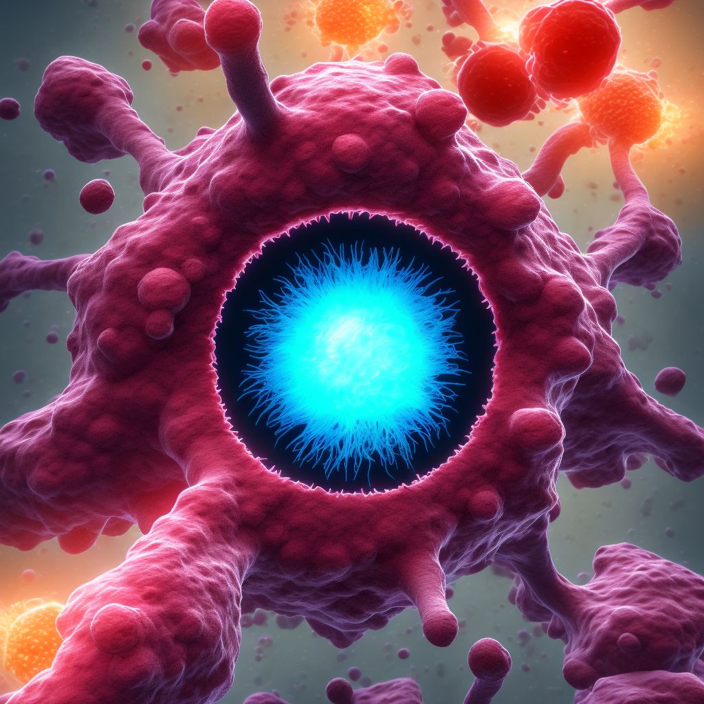 Malignant neoplasm of unspecified cornea digital illustration