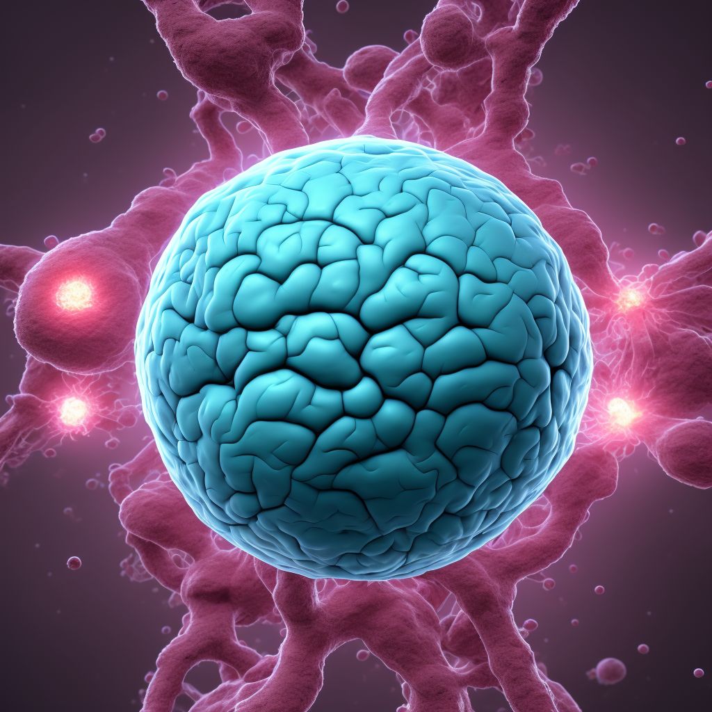 Malignant neoplasm of parietal lobe digital illustration