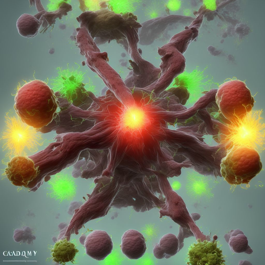 Malignant neoplasm of cauda equina digital illustration