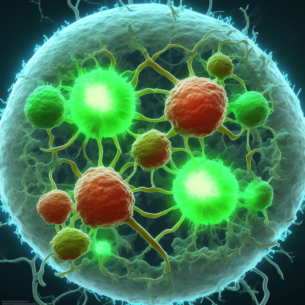 Malignant neoplasm of unspecified cranial nerve digital illustration