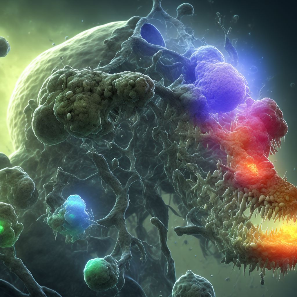 Malignant neoplasm of craniopharyngeal duct digital illustration