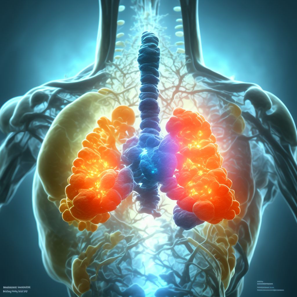 Malignant neoplasm of pelvis digital illustration