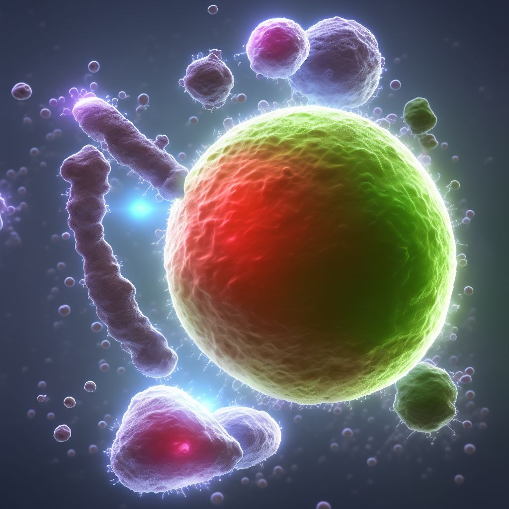 Secondary malignant neoplasm of retroperitoneum and peritoneum digital illustration