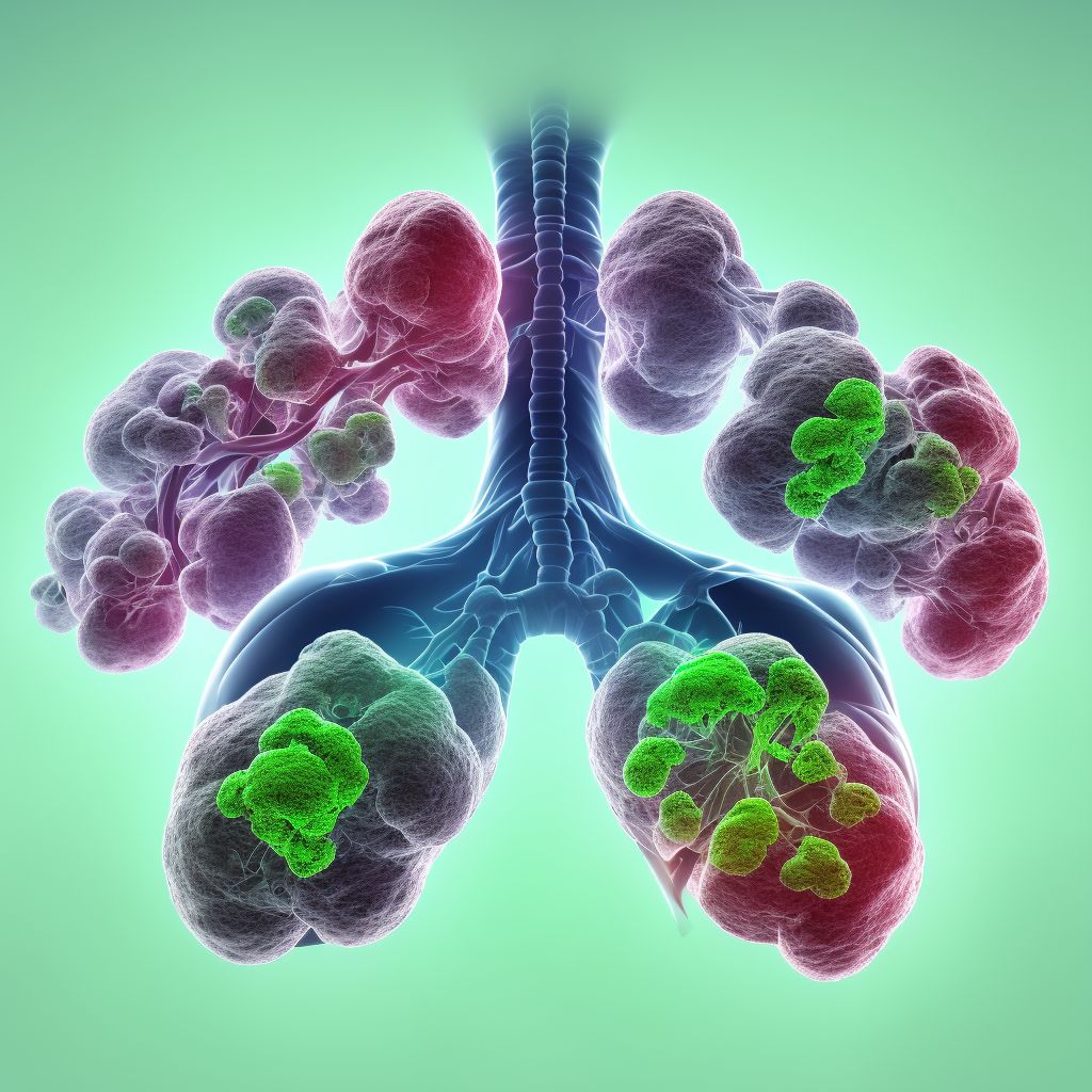 Malignant carcinoid tumor of the bronchus and lung digital illustration