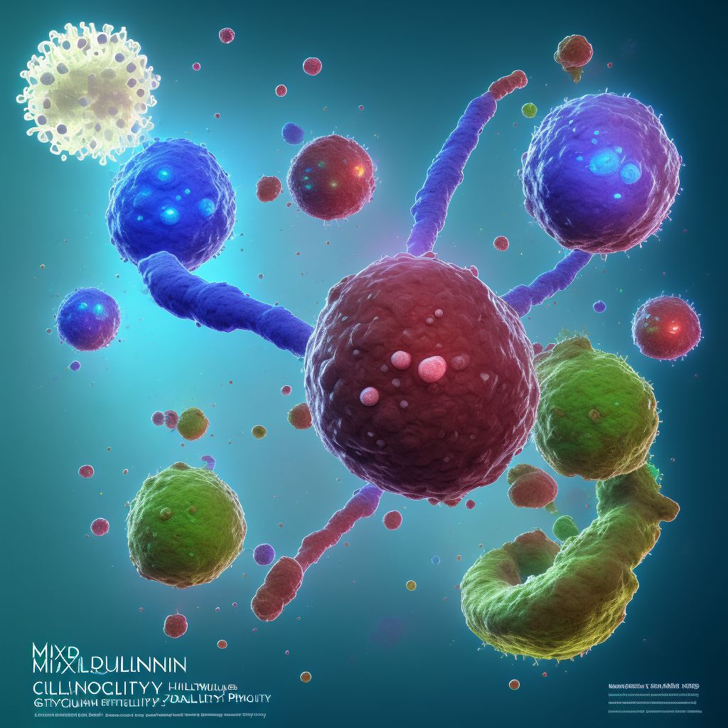 Mixed cellularity Hodgkin lymphoma, spleen digital illustration