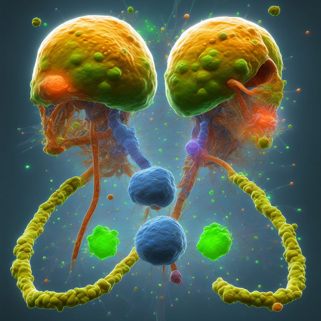 Mixed cellularity Hodgkin lymphoma, lymph nodes of multiple sites digital illustration