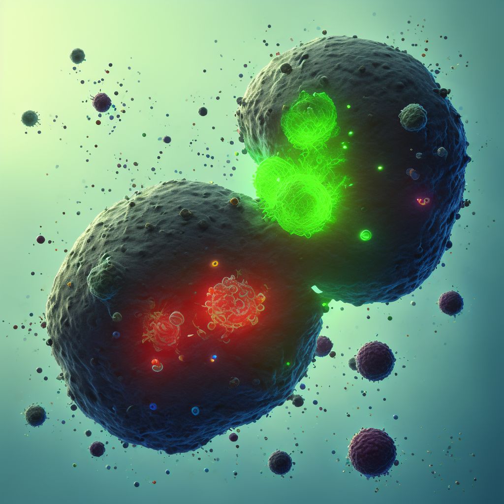 Lymphocyte-rich Hodgkin lymphoma, intrapelvic lymph nodes digital illustration