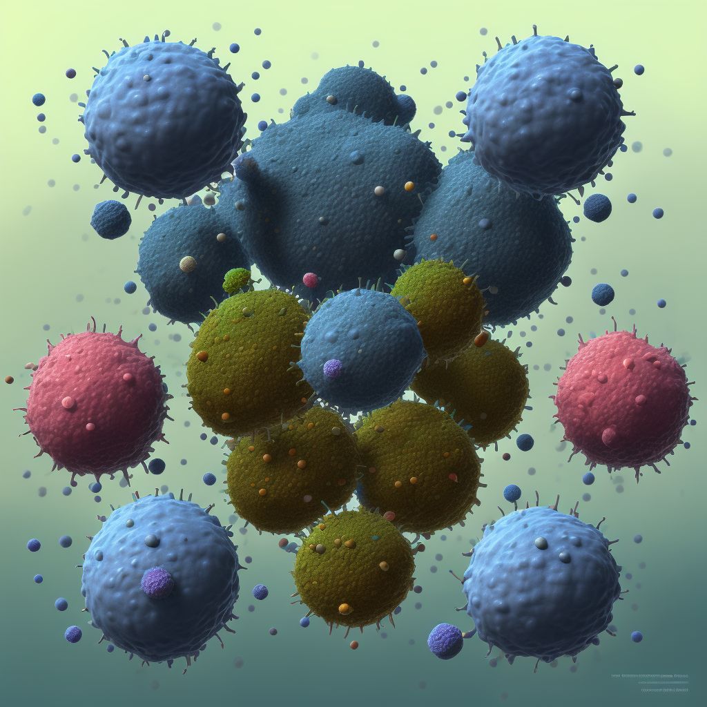 Lymphocyte-rich Hodgkin lymphoma, lymph nodes of multiple sites digital illustration