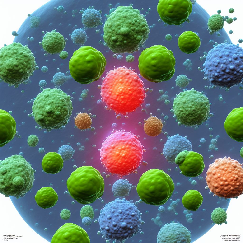 Other Hodgkin lymphoma, lymph nodes of multiple sites digital illustration