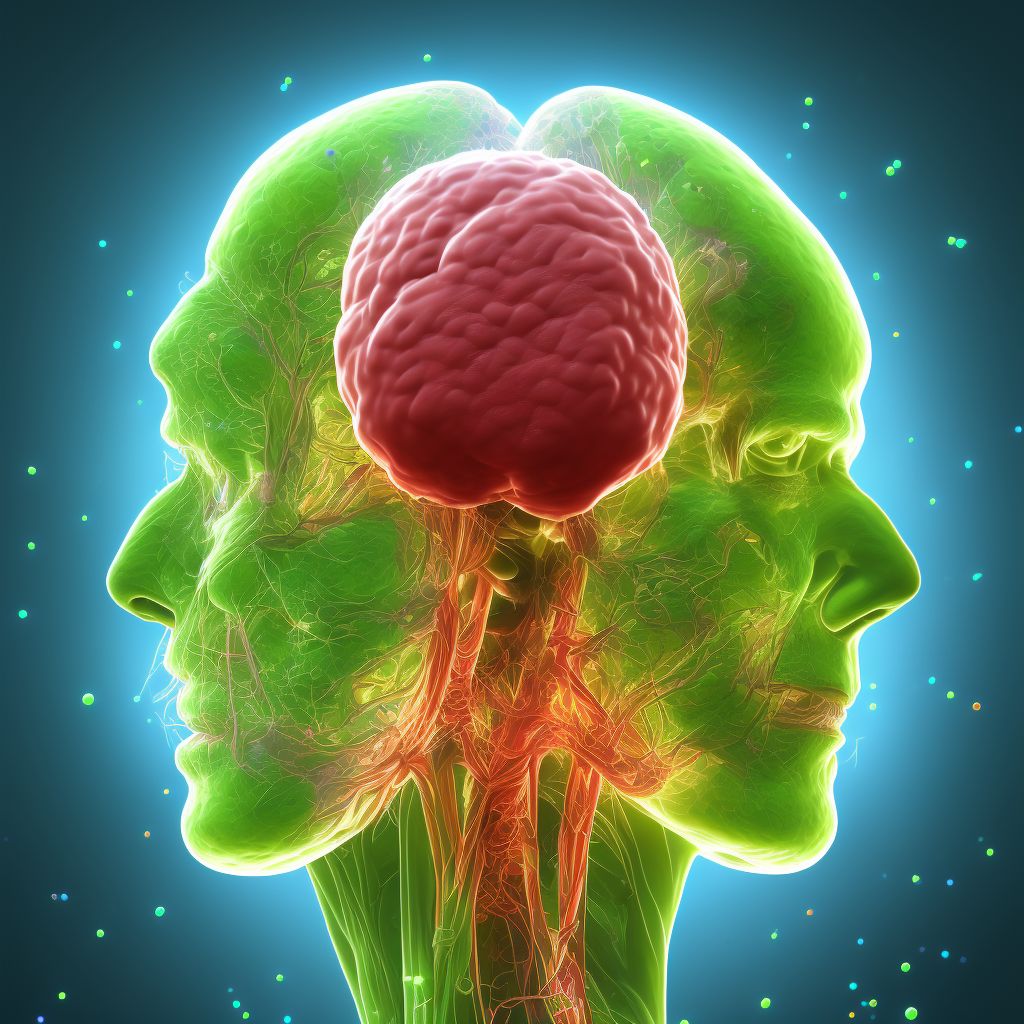 Hodgkin lymphoma, unspecified, lymph nodes of head, face, and neck digital illustration