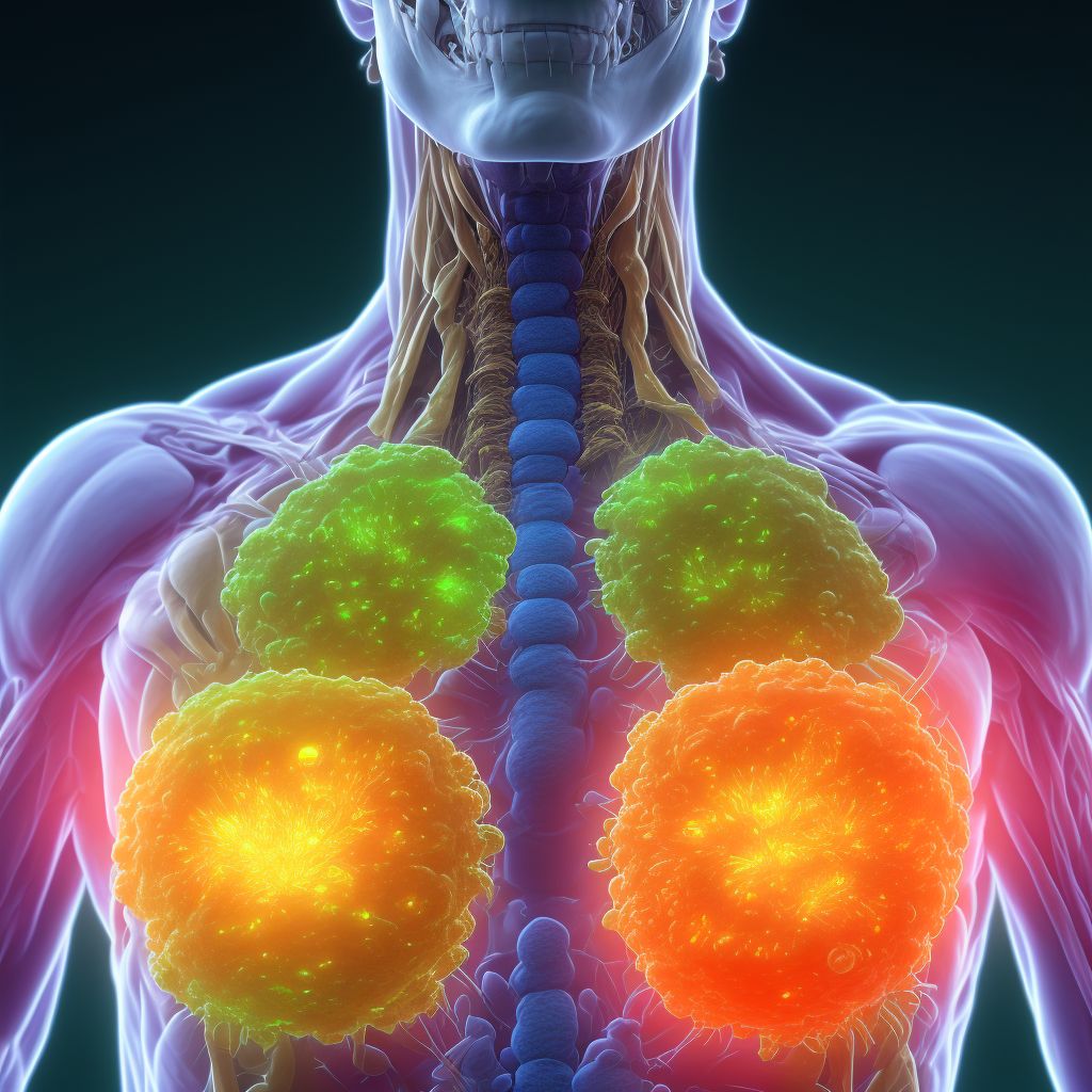 Hodgkin lymphoma, unspecified, intra-abdominal lymph nodes digital illustration