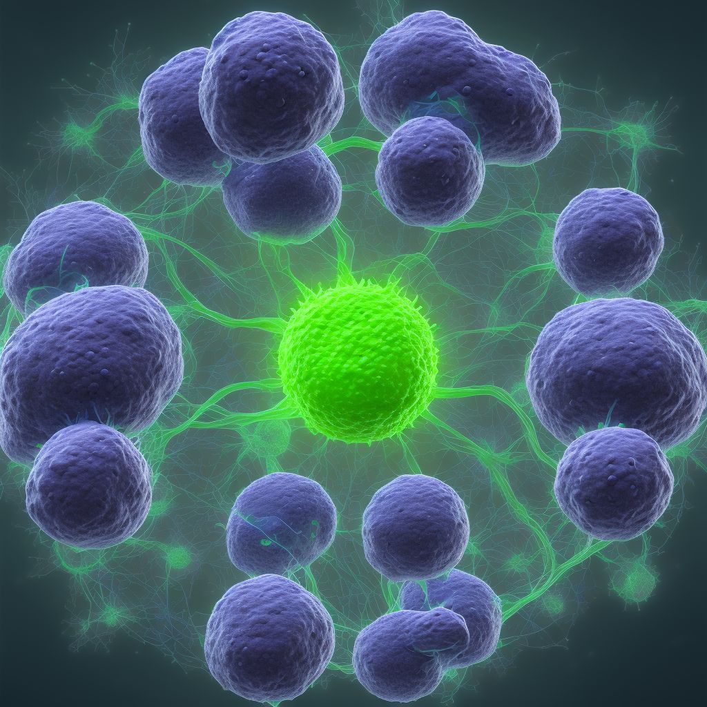 Hodgkin lymphoma, unspecified, lymph nodes of multiple sites digital illustration