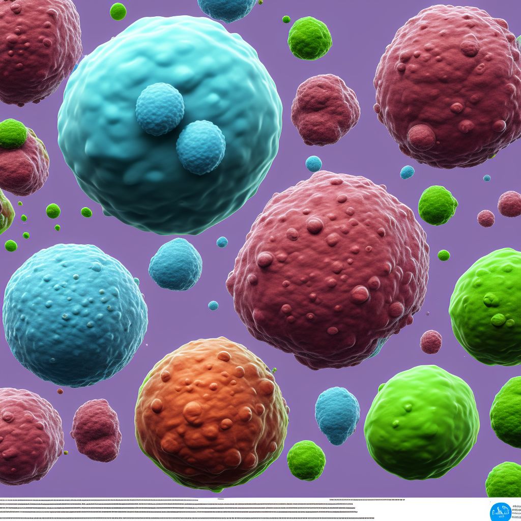 Hodgkin lymphoma, unspecified, extranodal and solid organ sites digital illustration