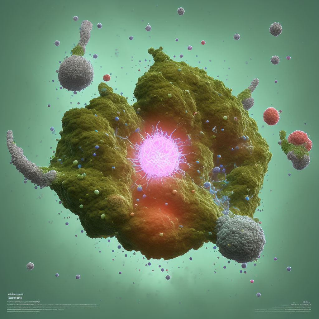 Follicular lymphoma, unspecified, intra-abdominal lymph nodes digital illustration