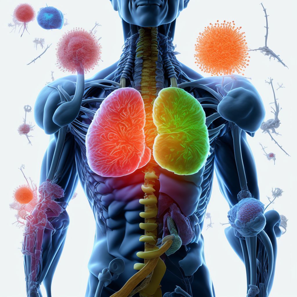 Diffuse large B-cell lymphoma, lymph nodes of inguinal region and lower limb digital illustration